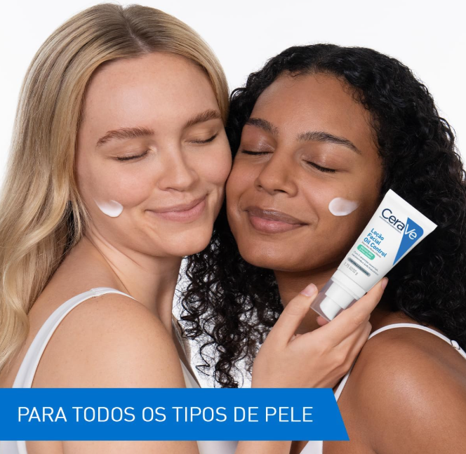 CeraVe Loção Facial Hidratante Oil Control para Pele Mista a Oleosa, Com 3 Ceramidas Essenciais, Ácido Hialurônico e Niacinamida, Hidratação Prolongada e Acabamento Matte, 52g