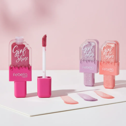 Lip Gloss Febella Glitter Sorvetinho